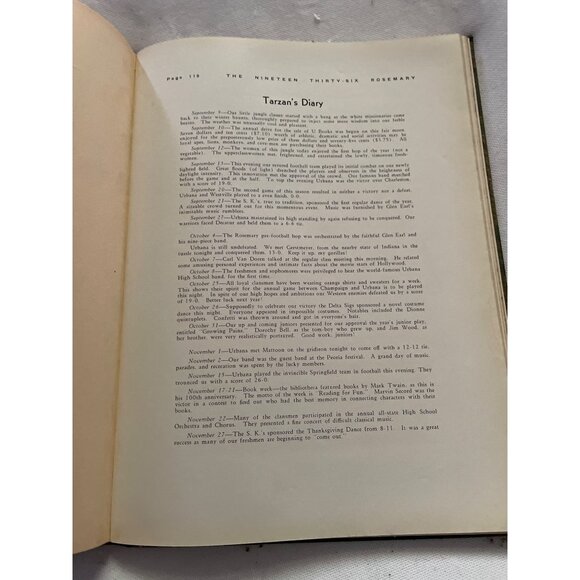 Rosemary 1936 Yearbook With Embossed Cover & Art Deco Pages - Picture 13 of 13